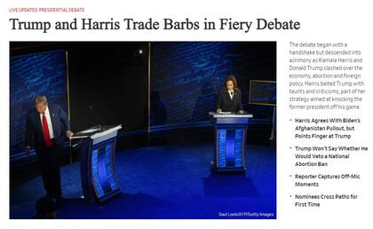La portada de The Wall Street Journal tras el debate