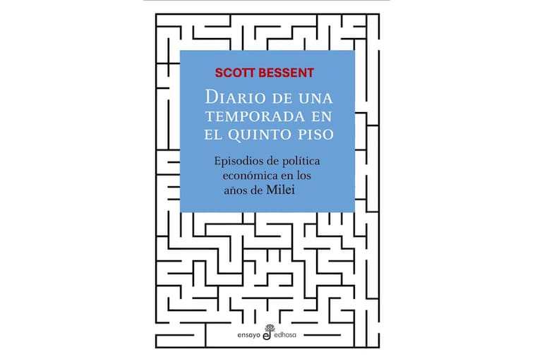 La portada del libro de Juan Carlos Torre, adulterada por "graciosos" de las redes con el nombre de un nuevo autor: Scott Bessent