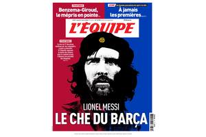 "El Che Messi": la portada que L'Equipe le dedica al astro rosarino