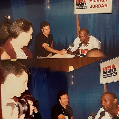 La posibilidad, única, de hacerle un par de preguntas a Michael Jordan, en el preolímpico Portland ’92, el torneo del nacimiento del Dream Team.