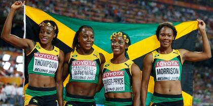 La posta femenina de Jamaica también se quedó con el oro