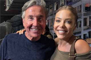 Ricardo Montaner le tiró una toalla a Evangelina Anderson y la modelo enloqueció