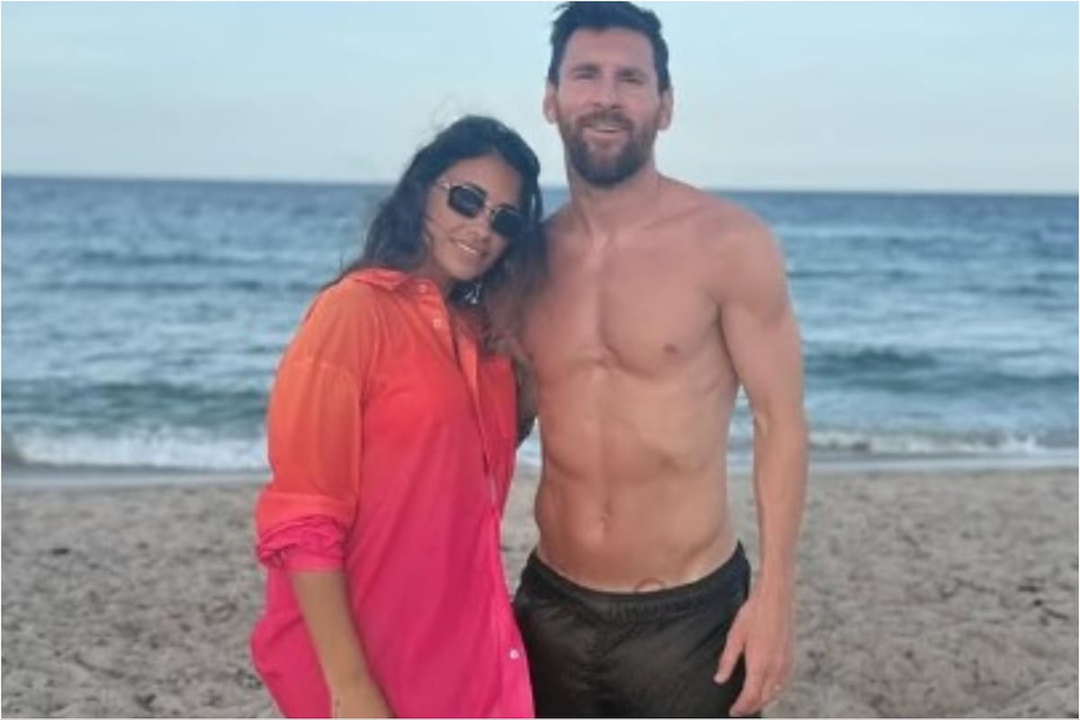 Las mini vacaciones de Leo Messi y Anto Roccuzzo en Miami: playa, sol y familia