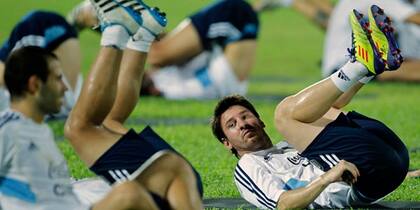 La práctica de Messi en Dacca