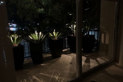 La premisa es tratar de llegar a las macetas con luces auxiliares que les den belleza. “Cuanto más ilumines las plantas, mejor te vas a sentir en el balcón”, asegura. Rubén Amsel.