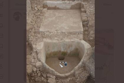 La prensa descubierta en un asentamiento fenicio de 2600 años de antigüedad