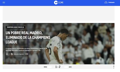 La prensa internacional no tuvo piedad con Real Madrid