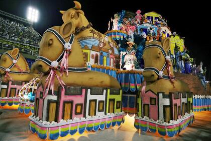 La presentación de la escuela de samba Portela, campeona del año pasado