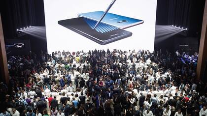 La presentación del Galaxy Note 7 en Manhattan en agosto creó grandes expectativas sobre Samsung e impulsó sus acciones a un máximo histórico