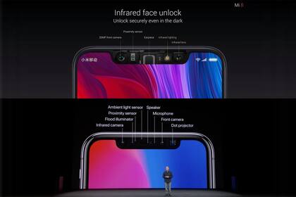 La presentación del sistema de desbloqueo por identificación facial en el Mi 8 y en el iPhone X