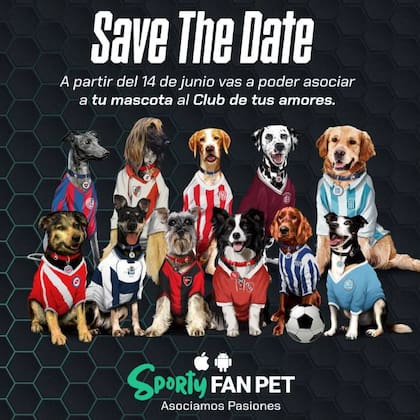La presentación oficial de SportyFanPet será el próximo miércoles 14 de junio en el Centro Metropolitano de Diseño de Buenos Aires