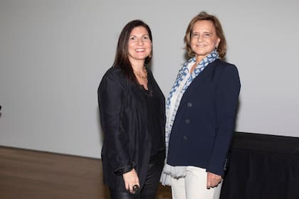 La presidenta de Arteba, Larisa Andreani y Teresa Bulgheroni, presidenta de la Fundación MALBA