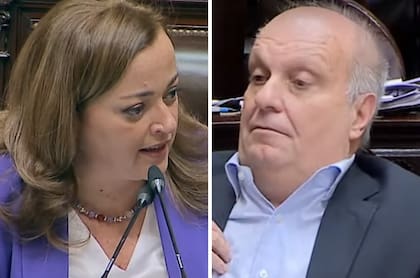 La presidenta de la Cámara de Diputados, Cecilia Moreau, y el diputado de Pro Hernán Lombardi, quien propuso debatir la derogación de la ley de alquileres en agosto