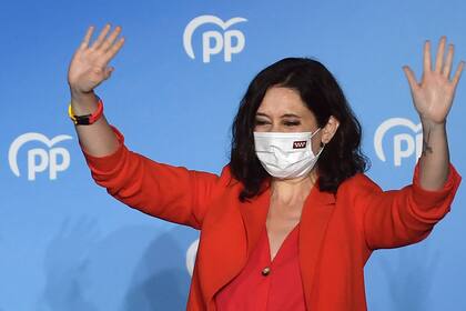 La presidenta de la Comunidad de Madrid, Isabel Díaz Ayuso