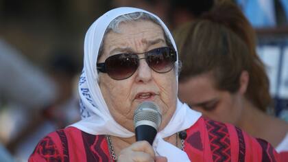 La presidenta de Madres de Plaza de Mayo, Hebe de Bonafini