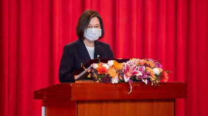 La presidenta de Taiwán, Tsai Ing-wen