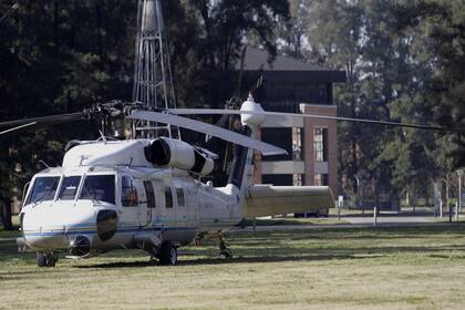 Durante la mañana de ayer, Cristina Kirchner viajó a Pilar en el helicóptero oficial para acompañar a su hijo Máximo, internado por una artritis séptica