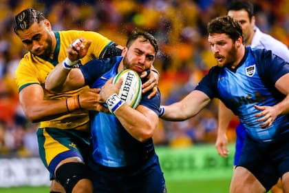 La presión de los Wallabies sobre los Pumas se hizo sentir