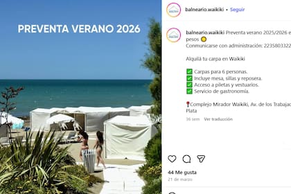 La preventa del balneario Waikiki