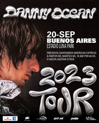 La preventa para el show de Danny Ocean en Argentina comienza mañana