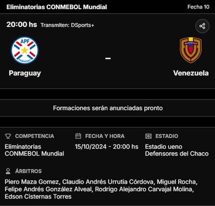 La previa de Paraguay vs. Venezuela, por las eliminatorias sudamericanas rumbo al Mundial 2026