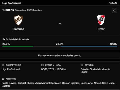 La previa de Platense vs. River, por la Liga Profesional 2024