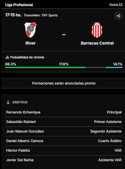 La previa de River Plate vs. Barracas Central, por la Liga Profesional 2024