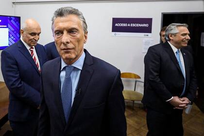 La previa. Macri y Fernández no cruzaron palabra en el detrás de escena del debate