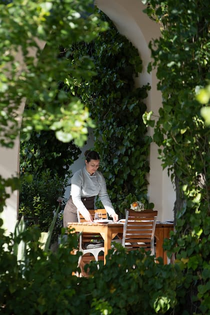 La previa del almuerzo en la galería del restaurante