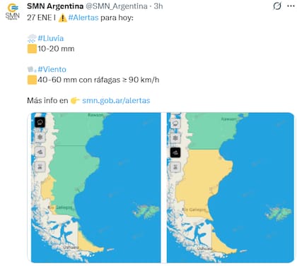 La previsión de ambos fenómenos para este martes 27