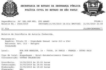 La primer parte de la denuncia a Neymar en San Pablo