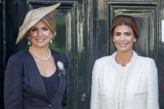 Juliana Awada acompañó a la reina Máxima en el funeral de su hermana Inés