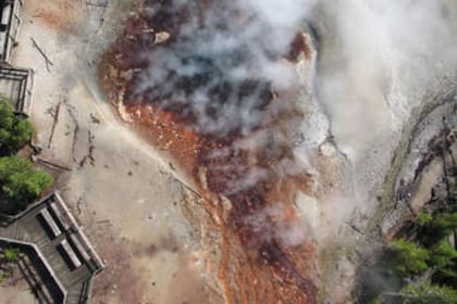 La primera erupción ocurrió el siete de febrero