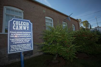 La primera escuela fundada por la comunidad galesa en Gaiman.