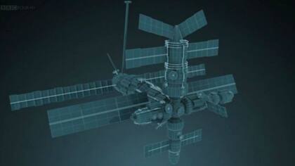 La primera estación espacial, la MIR