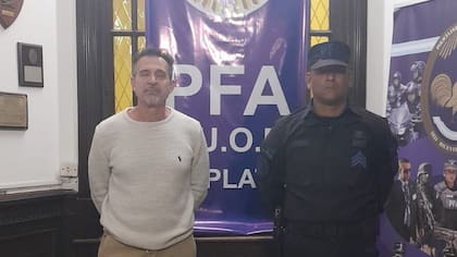 La primera foto de la detención de Lotocki, en La Plata