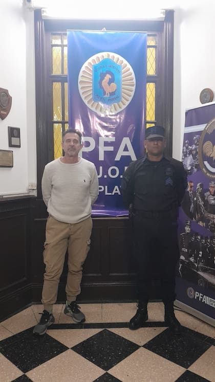 La primera foto de la detención de Lotocki en La Plata