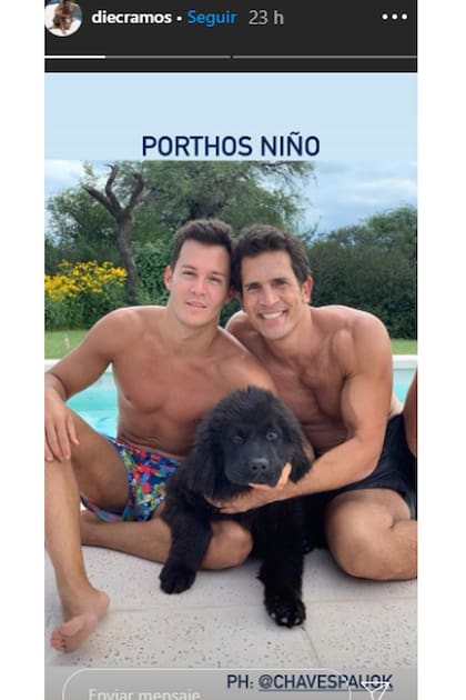 La primera historia de Diego Ramos junto a su novio, Mauro Cernadas