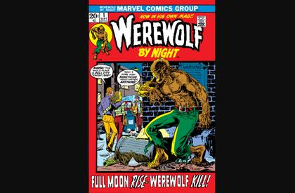 La primera historieta de Hombre lobo de noche, publicada en 1972.