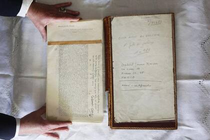 La primera página de las pruebas de imprenta de "Cien años de soledad"