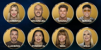 La primera placa de nominados en Gran Hermano Generación Dorada quedó con ocho participantes