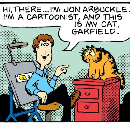 La primera viñeta de Garfield, publicada el 19 de junio de 1978