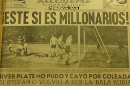 La primera visita de River a Venezuela se dio en 1953 para un torneo amistoso