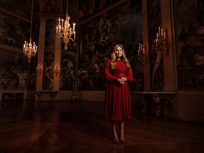 La princesa Amalia en el Orange Zaal, uno de los salones principales del palacio Huis ten Bosch, su hogar. 