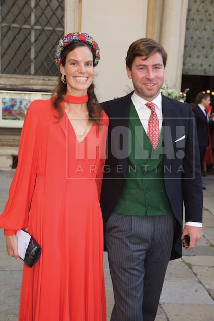 La princesa Astrid, hermana de Anunciata, y su marido, el estadounidense Ralph Worthington.