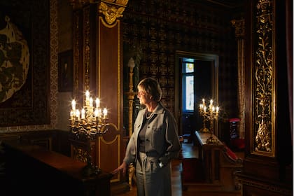 La princesa Gloria en su palacio en Alemania
