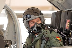El primer vuelo de la princesa Leonor en un avión de combate