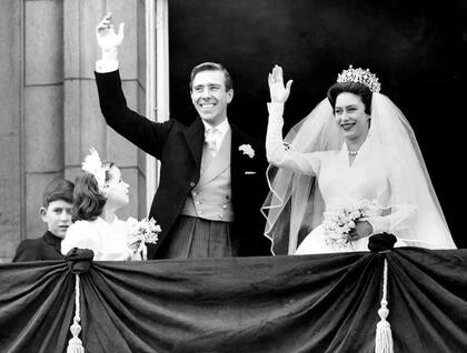 La princesa Margarita se casó con Antony Armstrong-Jones en1960, pero la pareja se divorció 18 años después