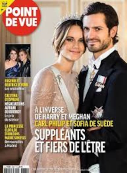 La princesa Sofía y el príncipe Carlos Felipe, en la tapa de la revista francesa Point de Vue