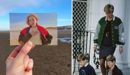 La princesa usando una campera bomber
